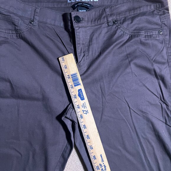 New York & Company Women‎ 12 Avg Brown Low Raise Button Zip Legging Pants (L) - Picture 5 of 7